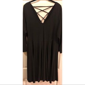 Torrid Black V neck Dress